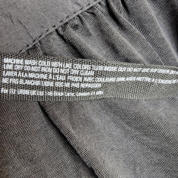 FREE PEOPLE Catch Me Drift Strappy Top Black Bungee Cord Toggle Women's XS Flowy - Picture 8 of 11